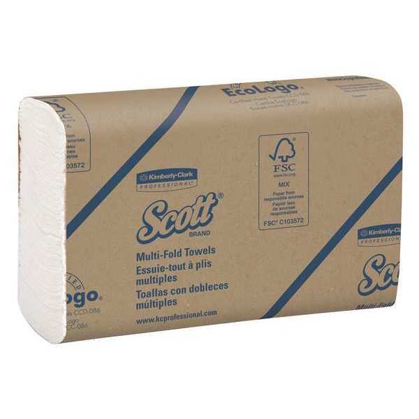 Kimberly-Clark Professional Multifold Narrow Width Paper Towels, 8.0" x 9.4" Sheets, Compact Case (250 Sheets/Pack, 16 Packs) - 37490