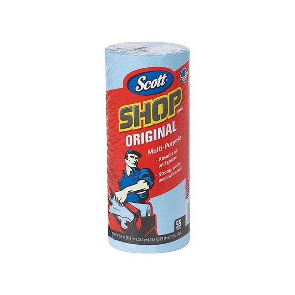 Scott Scott Blue Shop Towels on a Roll, 660PK - BUY00087444