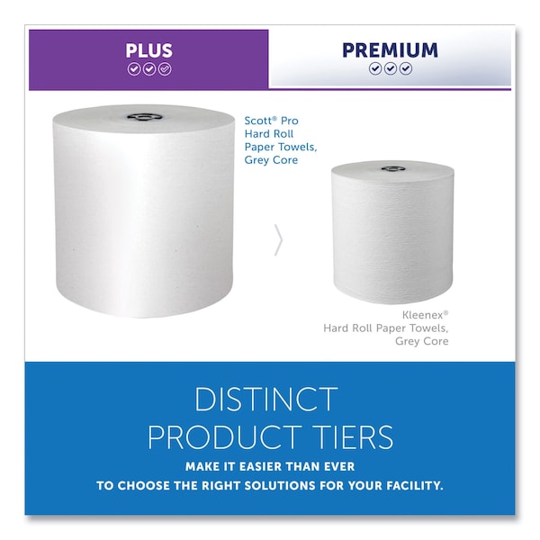 Scott Scott Pro Hardwound Paper Towels, 1 Ply, Continuous Roll Sheets, 900 ft, White, 6 PK - 43960