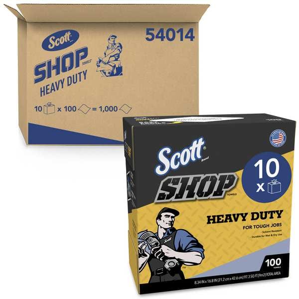 Kimberly-Clark Professional Dry Wipe, 10 Sheets, No Roll, Blue, 10 PK - 54014