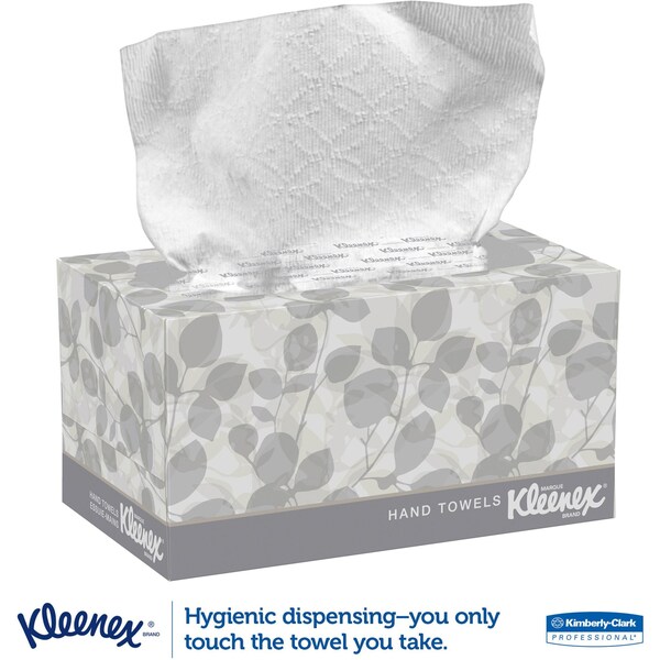 Kleenex Pop-Up Paper Towels, 1 Ply, 120 Sheets, White, 18 PK - 01701CT
