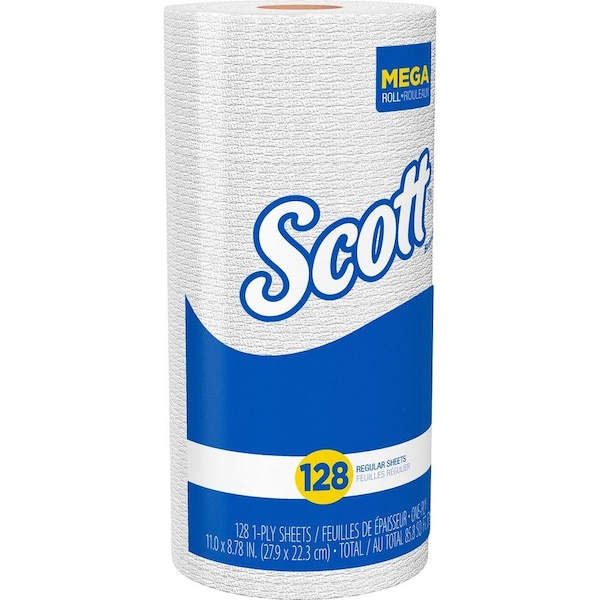 Scott Scott Kitchen Paper Towels, 128 Sheets, White, 20 PK - KCC41482CT