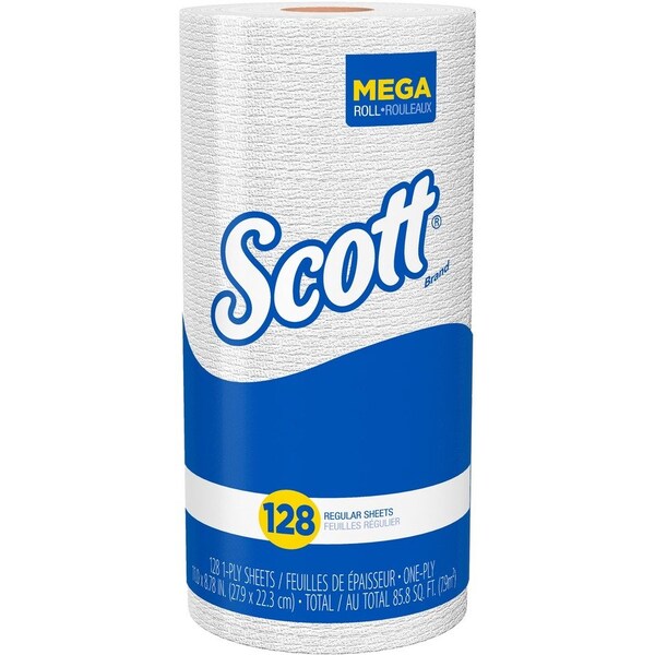 Scott Scott Kitchen Paper Towels, 128 Sheets, White, 20 PK - KCC41482CT