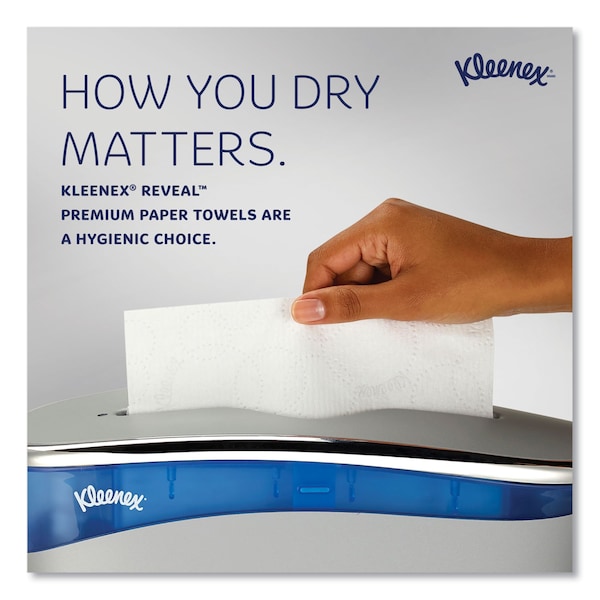 Kleenex Reveal Multifold Paper Towels, 2 Ply, 150 Sheets, White, 16 PK - 46321