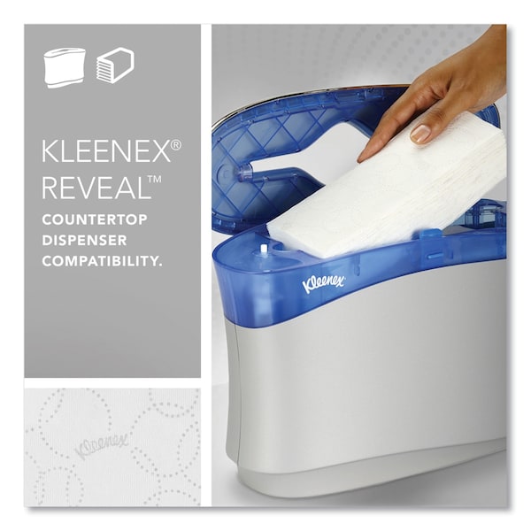 Kleenex Reveal Multifold Paper Towels, 2 Ply, 150 Sheets, White, 16 PK - 46321