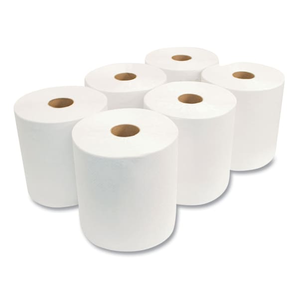 Morcon Tissue Morsoft Universal Roll Towels, 1-Ply, 8in x 800 ft, White, 6PK - W6800