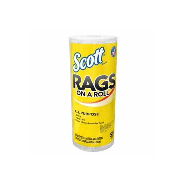 Kimberly Clark/Scott Diy Bus Scott Rags Roll Paper Towels, White - 75230