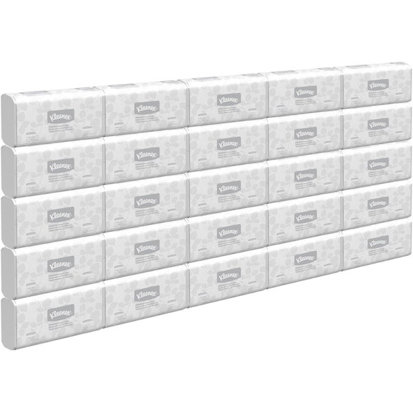 Kimberly-Clark Professional Sottfold C-Fold Paper Towels, 1 Ply, 120 Sheets, White, 25 PK - 13254