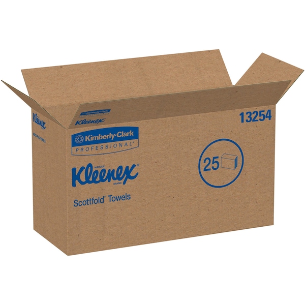 Kimberly-Clark Professional Sottfold C-Fold Paper Towels, 1 Ply, 120 Sheets, White, 25 PK - 13254