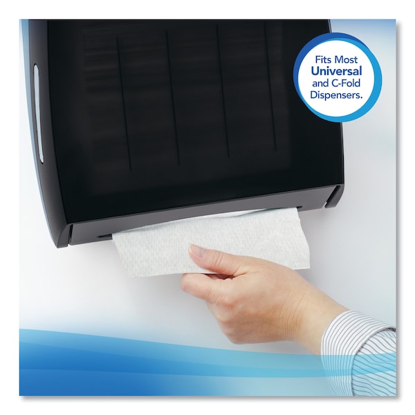 Scott Scott Essential C-Fold Paper Towels, 1 Ply, 200 Sheets, White, 12 PK - 1510