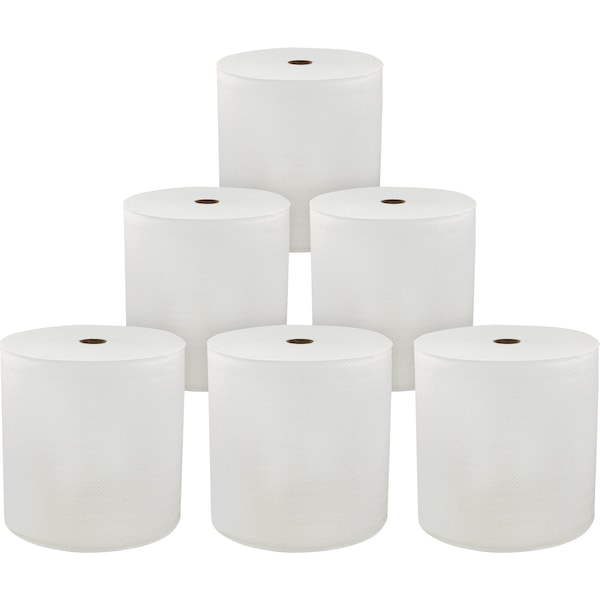 Genuine Joe Genuine Joe Hardwound Paper Towels, 1 Ply, Continuous Roll Sheets, 850 ft, White, 6 PK - GJO96850