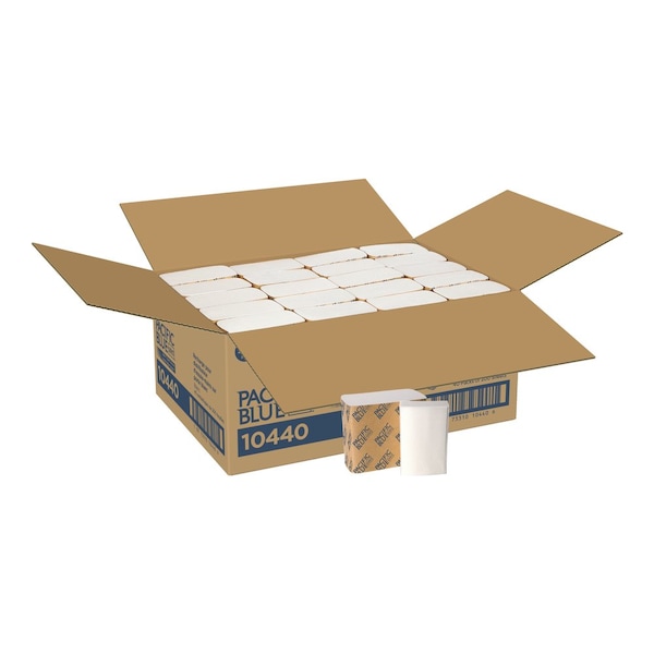 Georgia-Pacific Safe-T-Gard Multifold Paper Towels, 2 Ply, 200 Sheets, White, 40 PK - 10440