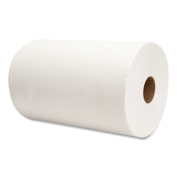 Morcon Paper Hardwound Paper Towels, 1 Ply, Continuous Roll Sheets, 500 ft, White, 6 PK - M610