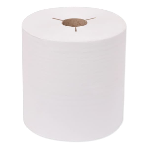 Tork Universal Hand Towel Roll, Notched, 1-Ply, 7.5in x 630 ft, White, 6PK - 8031600