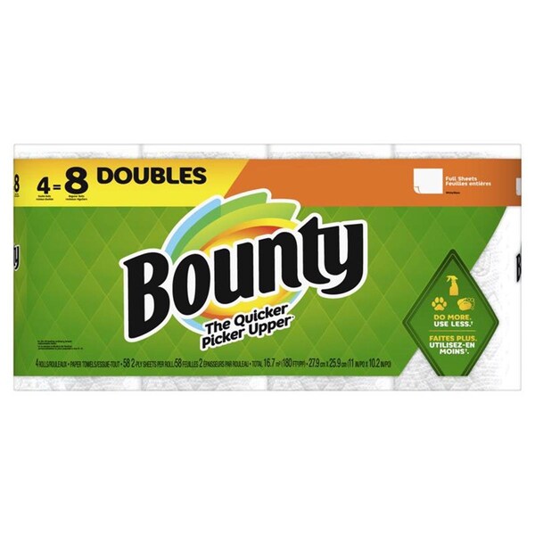 Bounty 58 Sheet 2 ply Full Sheet Paper Towels, 24PK - 6034679