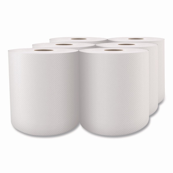 Cascades Pro Towels & Wipes, 1 Ply, 800 ft, White, 6 PK - H080