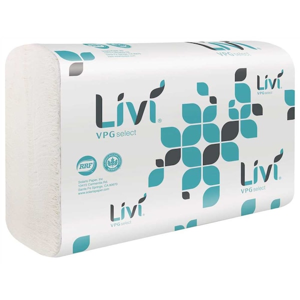 Solaris Paper 1-Ply Premium White Multi-Fold Paper Towels, 16PK - 43514