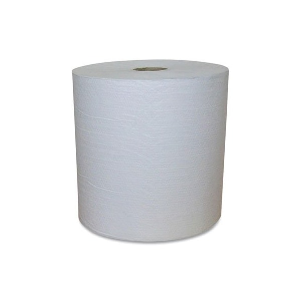 American Paper Converting Recycled Hardwound Paper Towels, 1-Ply, 1.8 Core, 7.88 X 800 Ft, White, 6PK - EW80166