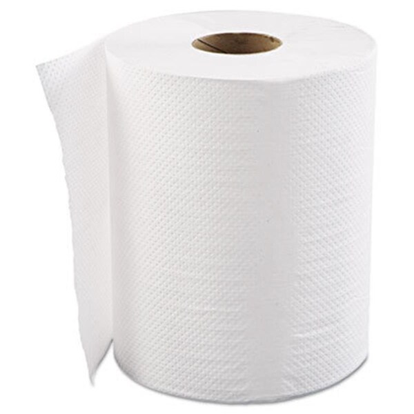 United General Supply Co General Supply GEN 1-Ply Hardwound Roll Towels, White - HWTWHI