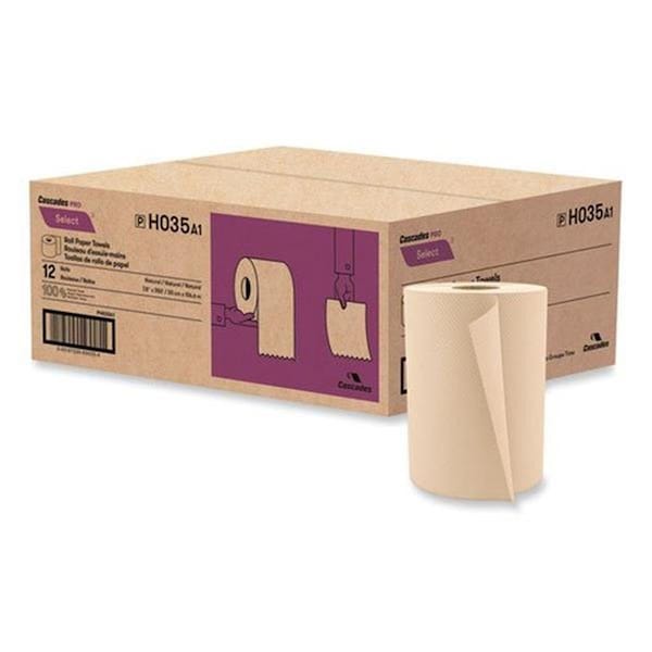 Seatsolutions 7.88 in. x 350 ft. 1-Ply Pro Select Hardwound Roll Towels, Natural - Rolls of 12 - SE3746168