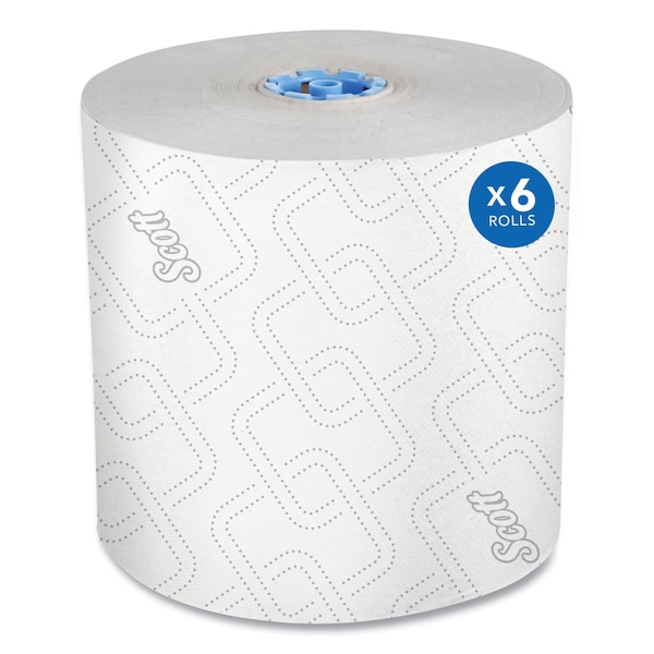 Scott Scott Pro Hardwound Paper Towels, 1 Ply, Continuous Roll Sheets, 1,150 ft, White, 6 PK - KCC 25702