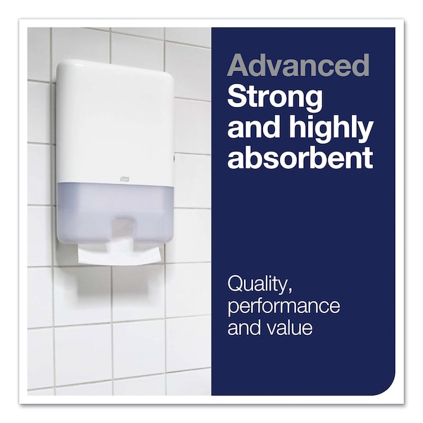 Tork Tork Multifold Hand Towel White H2, Advanced, Strong and Absorbent, 16 x 250 Sheets, 424824 - 424824