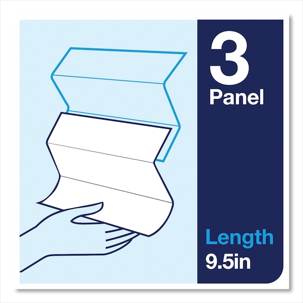 Tork Tork Multifold Hand Towel White H2, Advanced, Strong and Absorbent, 16 x 250 Sheets, 424824 - 424824