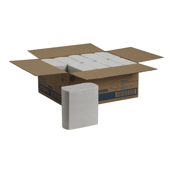 Georgia-Pacific Pacific Blue Ultra Multifold Paper Towels, 1 Ply, 260 Sheets, White, 10 PK - 20885