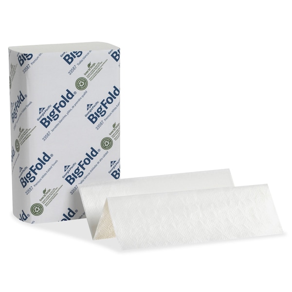 Georgia-Pacific Pacific Blue Ultra Multifold Paper Towels, 1 Ply, 220 Sheets, White, 10 PK - 33587