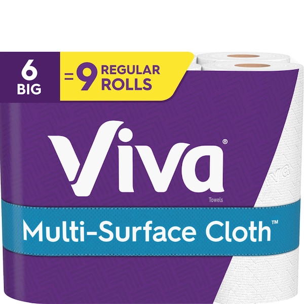 Viva Cloth Paper Towels, 2 Ply, 6 PK - 49413