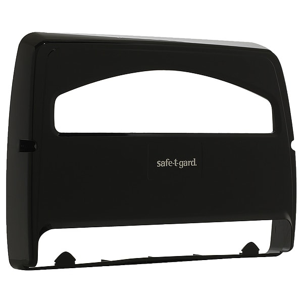 Georgia-Pacific Toilet Seat Cover Dispenser, safe-t-gard, 1/2 Fold, 250, Black, Plastic - 57748