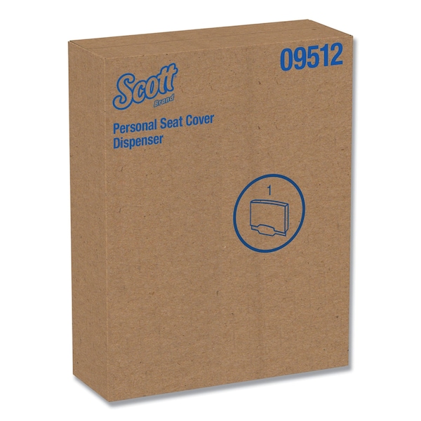 Scott Toilet Seat Cover Dispenser, Stainless Steel, 16.6 x 12.3 x 2.5 - KCC 09512