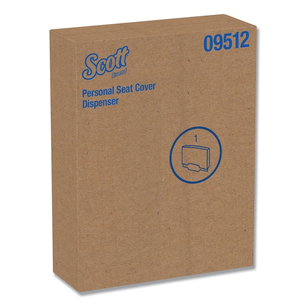 Scott Toilet Seat Cover Dispenser, Stainless Steel, 16.6 x 12.3 x 2.5 - KCC 09512