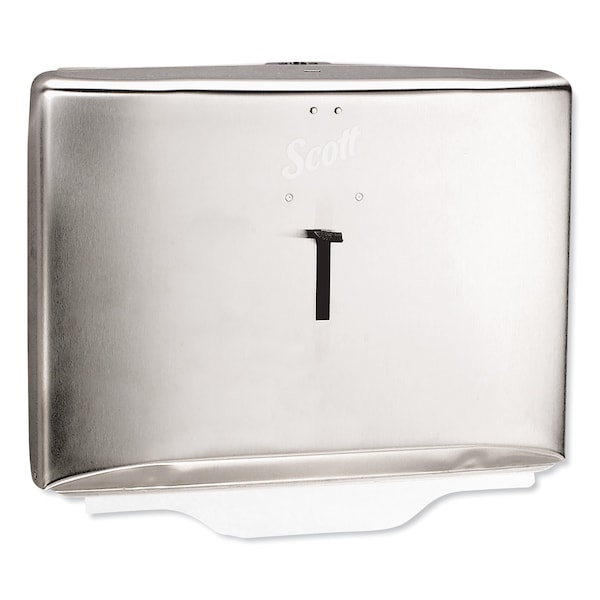 Scott Toilet Seat Cover Dispenser, Stainless Steel, 16.6 x 12.3 x 2.5 - KCC 09512