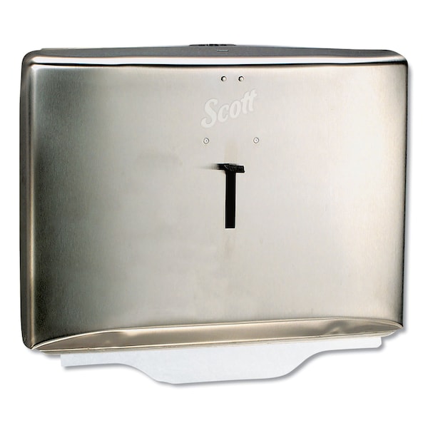 Scott Toilet Seat Cover Dispenser, Stainless Steel, 16.6 x 12.3 x 2.5 - KCC 09512