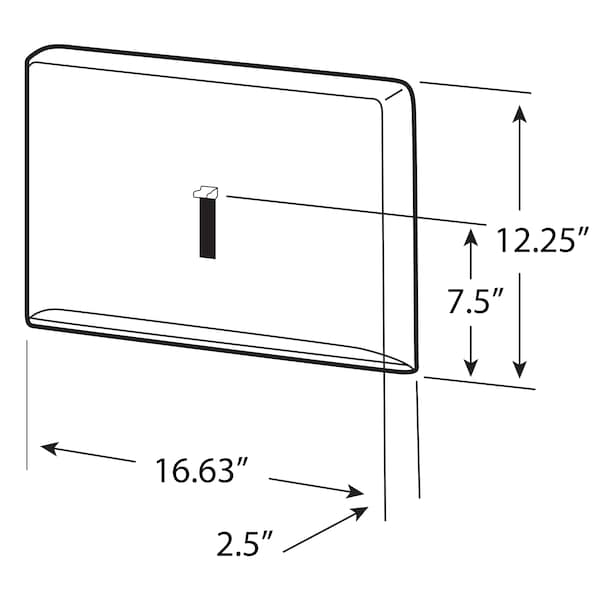 Kimberly-Clark Professional Personal Seat Cover Dispenser (09512), Stainless, 16.63" x 12.25" x 2.5" (Qty 1) - 9512