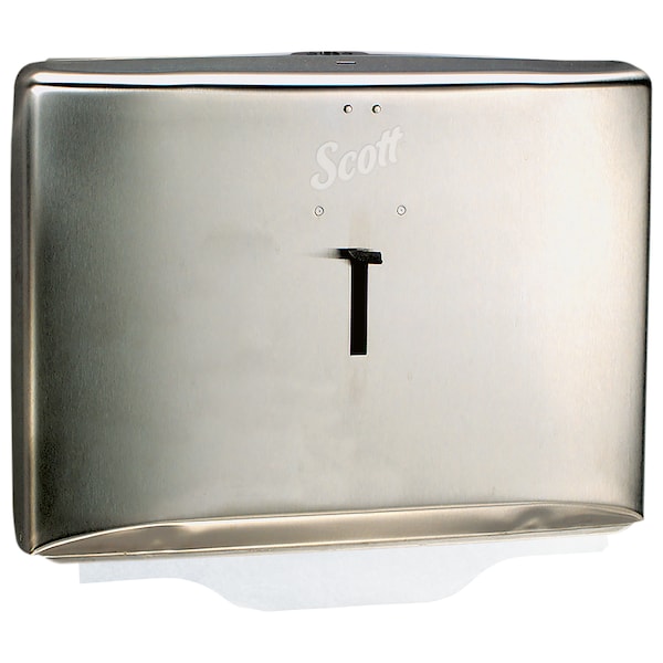 Kimberly-Clark Professional Personal Seat Cover Dispenser (09512), Stainless, 16.63" x 12.25" x 2.5" (Qty 1) - 9512