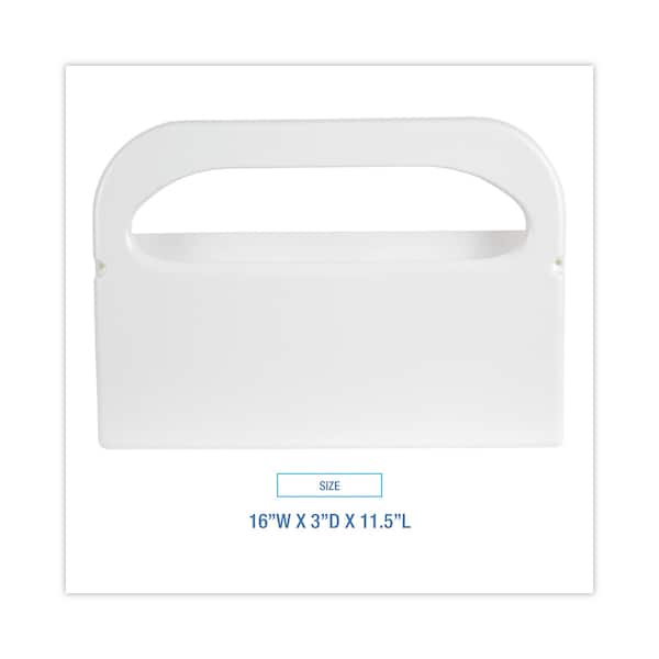 Boardwalk Wall-Mount Toilet Seat Cover Dispenser, Plastic, White, PK2 - BWKKD100