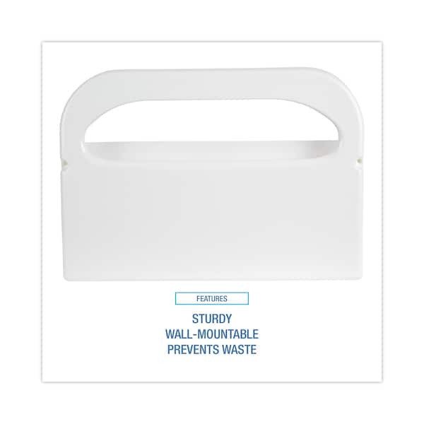 Boardwalk Wall-Mount Toilet Seat Cover Dispenser, Plastic, White, PK2 - BWKKD100