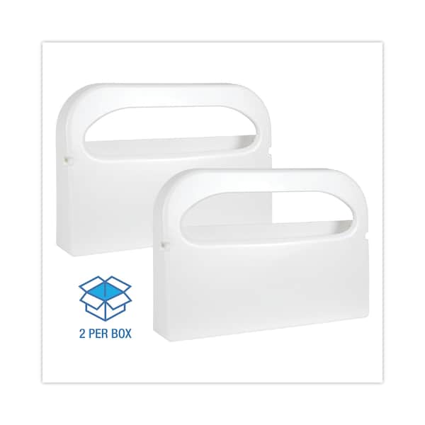 Boardwalk Wall-Mount Toilet Seat Cover Dispenser, Plastic, White, PK2 - BWKKD100