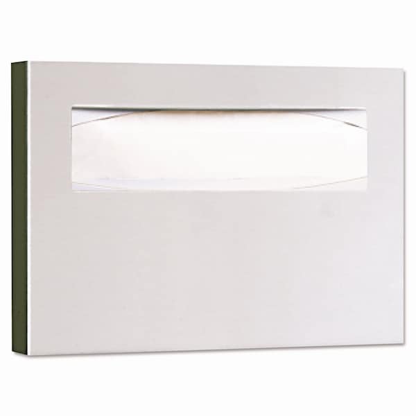 Bobrick Stainless Steel Toilet Seat Cover Dispenser, ClassicSeries, 15.75 x 2 x 11, Satin Finish - B-221