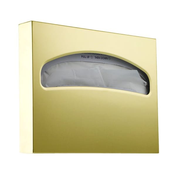 Macfaucets Toilet Seat Cover Dispenser In Satin Brass, SCD-4 - SCD-4 SB