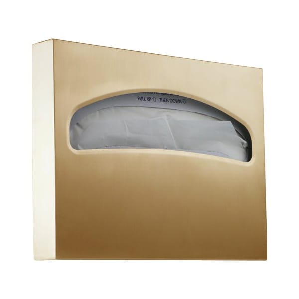 Macfaucets Toilet Seat Cover Dispenser In Satin Gold, SCD-4 - SCD-4 SG