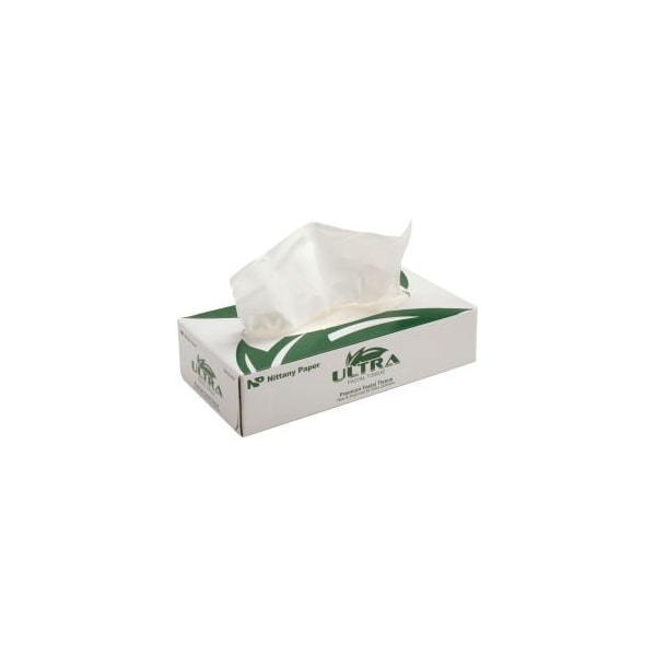 Global Equipment Facial Tissue Flat Box - 100 Sheets/Box, 30 Boxes/Case - 5701
