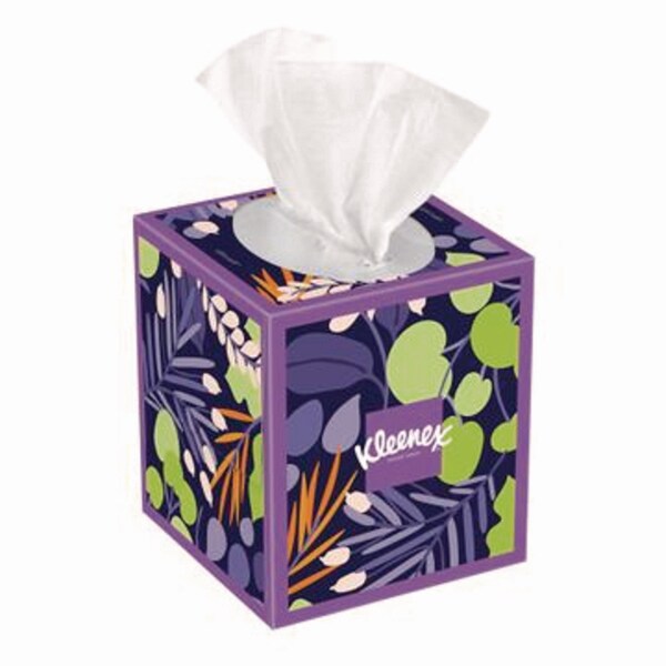 Kleenex Ultra Soft Facial Tissue, 3-Ply, White, 60 Sheets/Box, 18PK - 54278