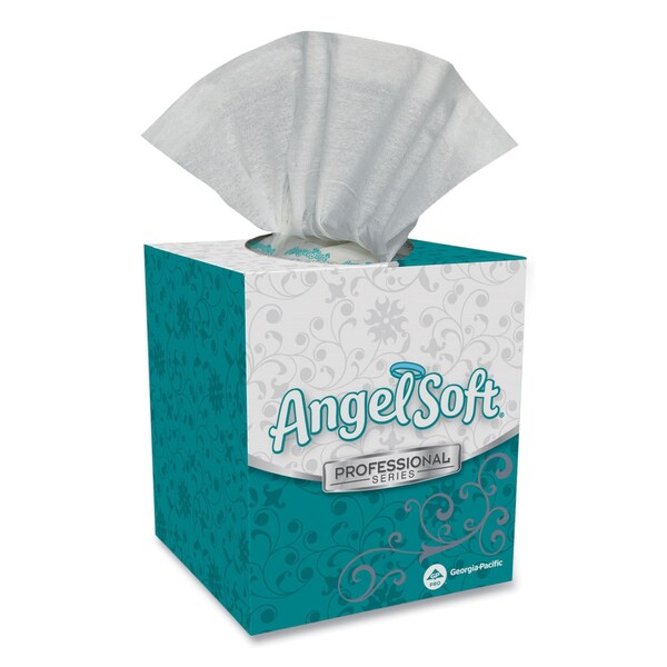 Georgia-Pacific Premium Facial Tissue, 2-Ply, White, Cube Box, 96 Sheets - 46580