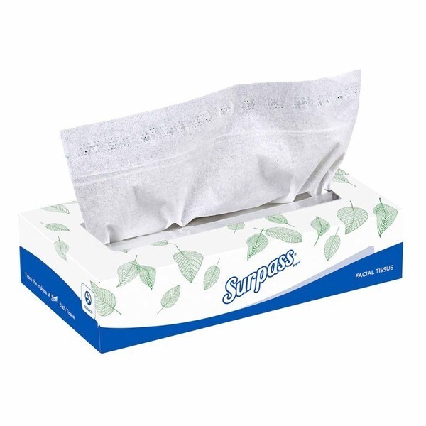 Surpass Facial Tissue White 8 X 8-2/5 Inch, 3000PK - 21340
