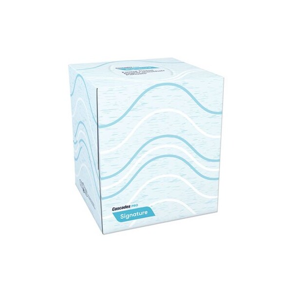 Cascadetis Cascades, SIGNATURE FACIAL TISSUE, 2-PLY, WHITE, CUBE, 36PK - F710