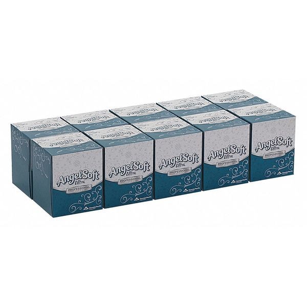 Georgia-Pacific Angel Soft Ultra Professional Series 2 Ply Facial Tissue, 96 Sheets, 10 PK - 4636014