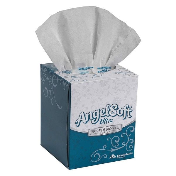 Georgia-Pacific Angel Soft Ultra Professional Series 2 Ply Facial Tissue, 96 Sheets, 10 PK - 4636014